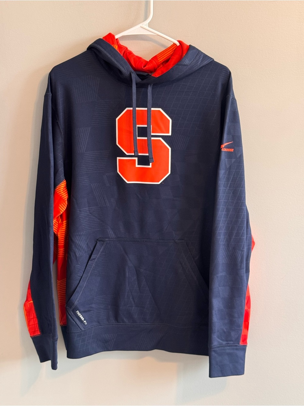 Nike Syracuse Orange Lacrosse Therma-FIT Hoodie Men’s Large Navy NCAA